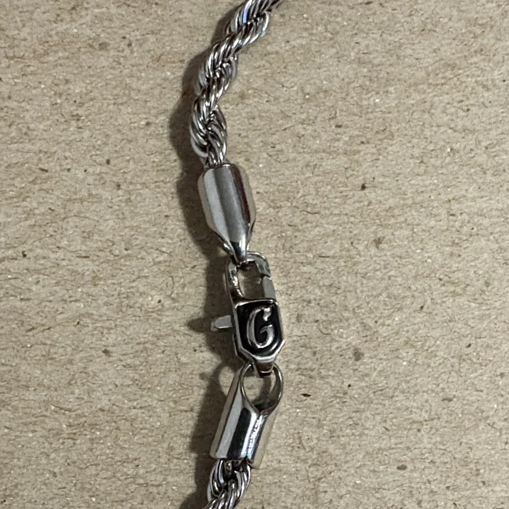 Silver Rope Chain Necklace - Picture 2 of 3
